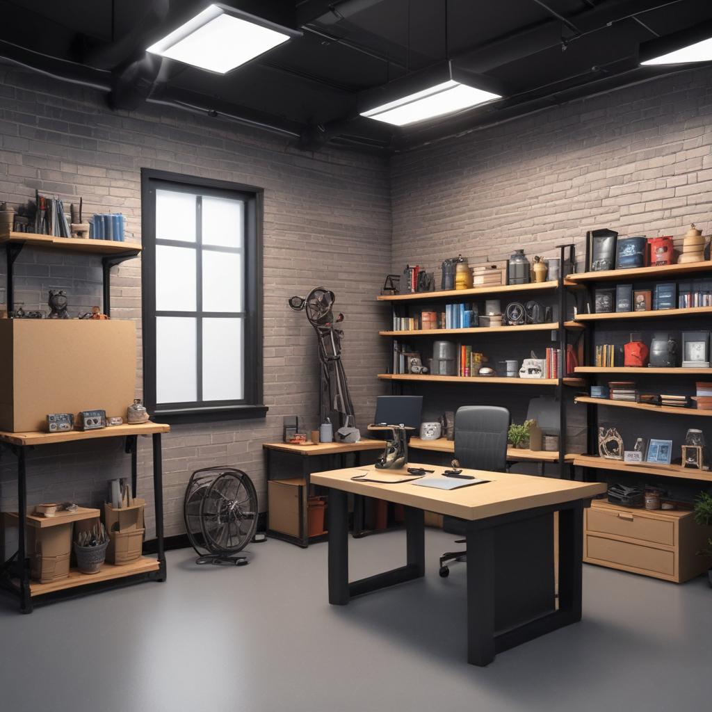 3D printing studio background